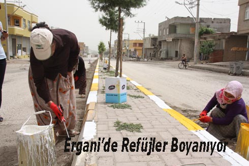 Erganiç™de Refüjler Boyanıyor