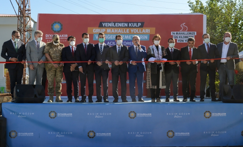 Diyarbakır Kulp'ta yenilenen 126 kilometre yolun açılışı gerçekleştirildi 