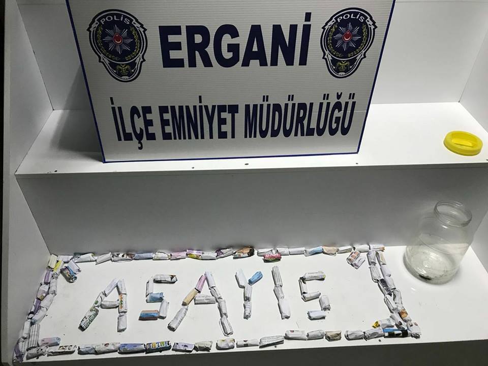 Ergani'de Uyuşturucu Operasyonu