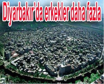 Diyarbakırç™da erkekler daha fazla