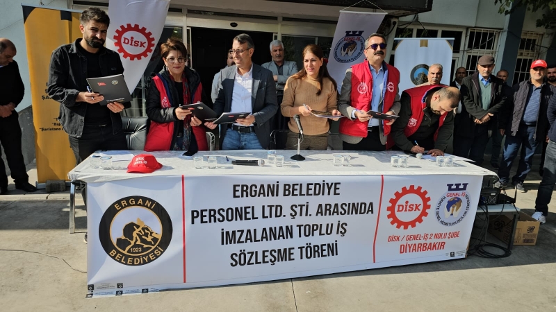 Ergani Belediyesi'nde Toplu İş Sözleşmesi Yapıldı