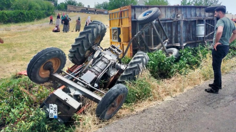 Ergani’de kaza: Sürücü ağır yaralandı
