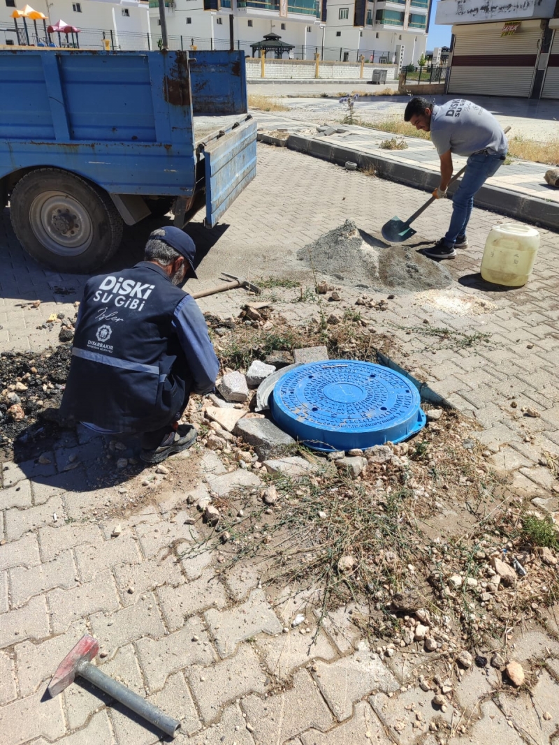 Ergani'de rögar kapakları çalındı