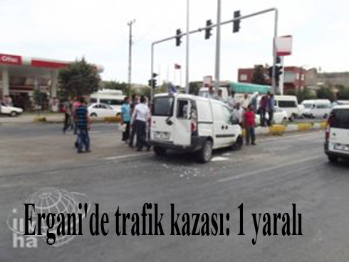 Ergani'de trafik kazası: 1 yaralı