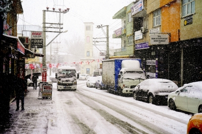 Ergani’ye kar geliyor