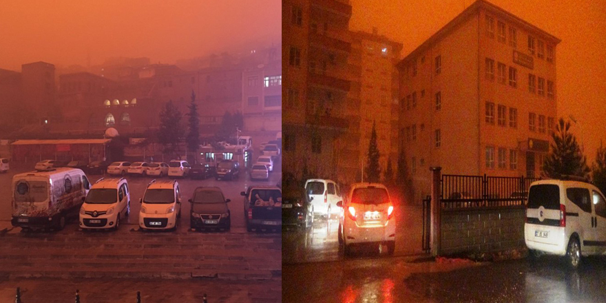 Mardin ve Diyarbakır toz bulutu altında