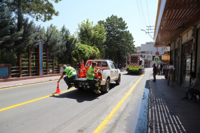 Yol güvenliği çalışmaları devam ediyor